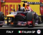 Себастьян Феттель празднует свою победу в Гран Гран-при Италии 2013